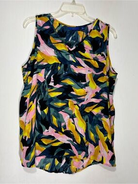 Apt. 9 V-Neck Sleeveless Camisole in Pink, Yellow and green size XL